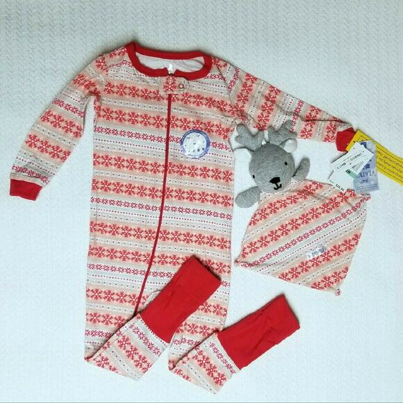 Max & Olivia Zip-up Pajama Set | 18 months - Picture 3 of 7